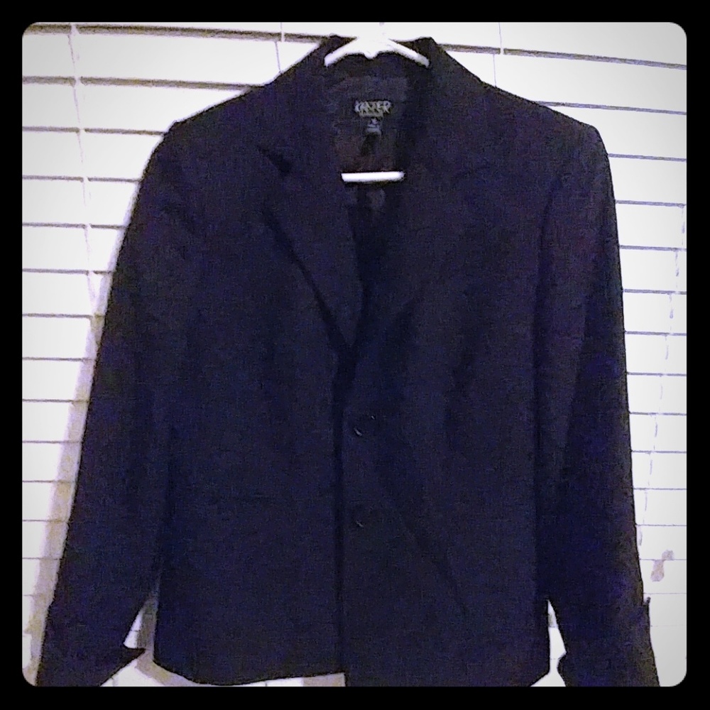 Kaspar black waist jacket